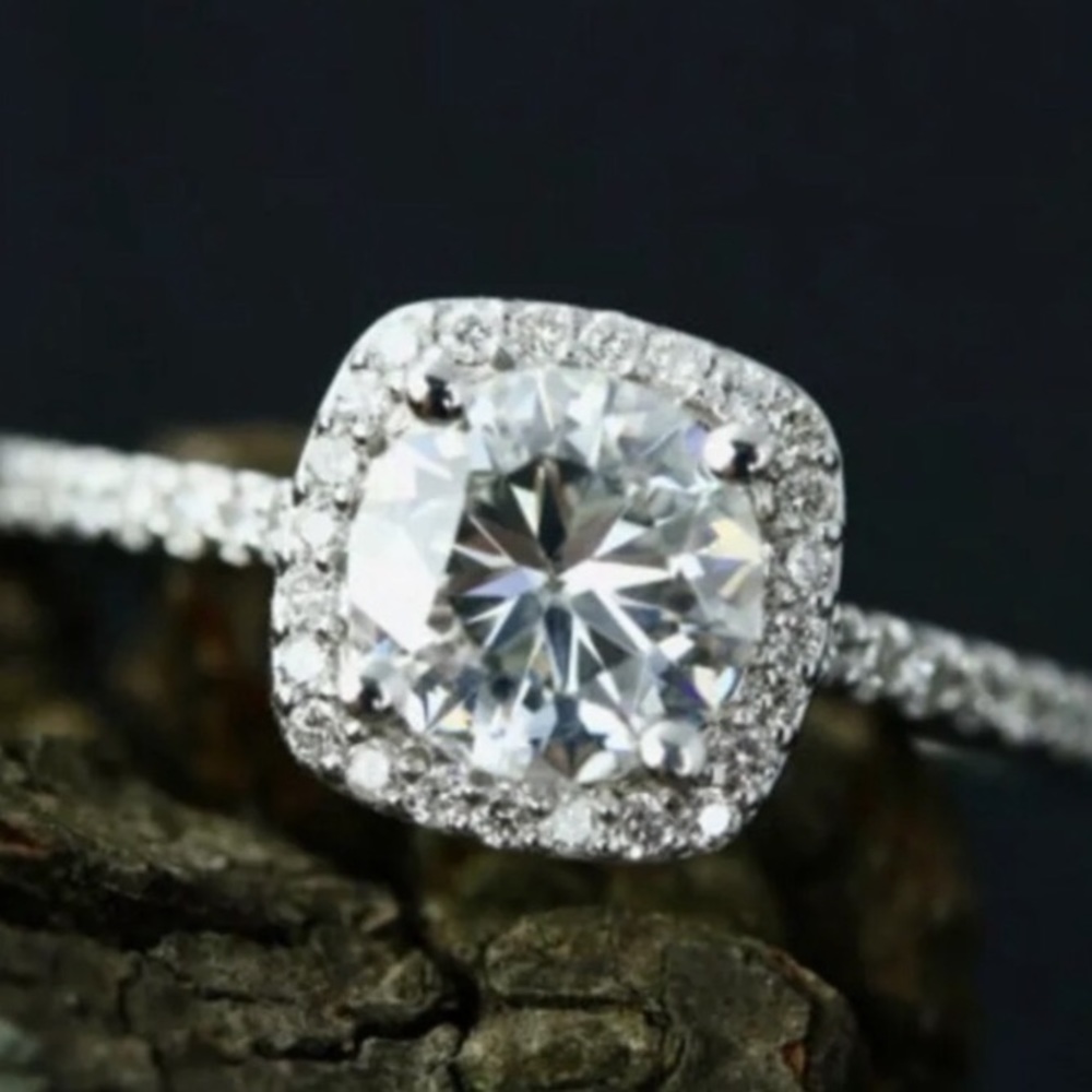 Sterling silver diamond ring 💍 - Picture 4 of 4